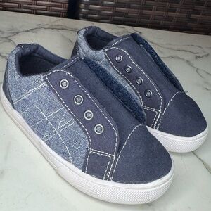 4/$15 Kids Velcro Navy Blue Shoes